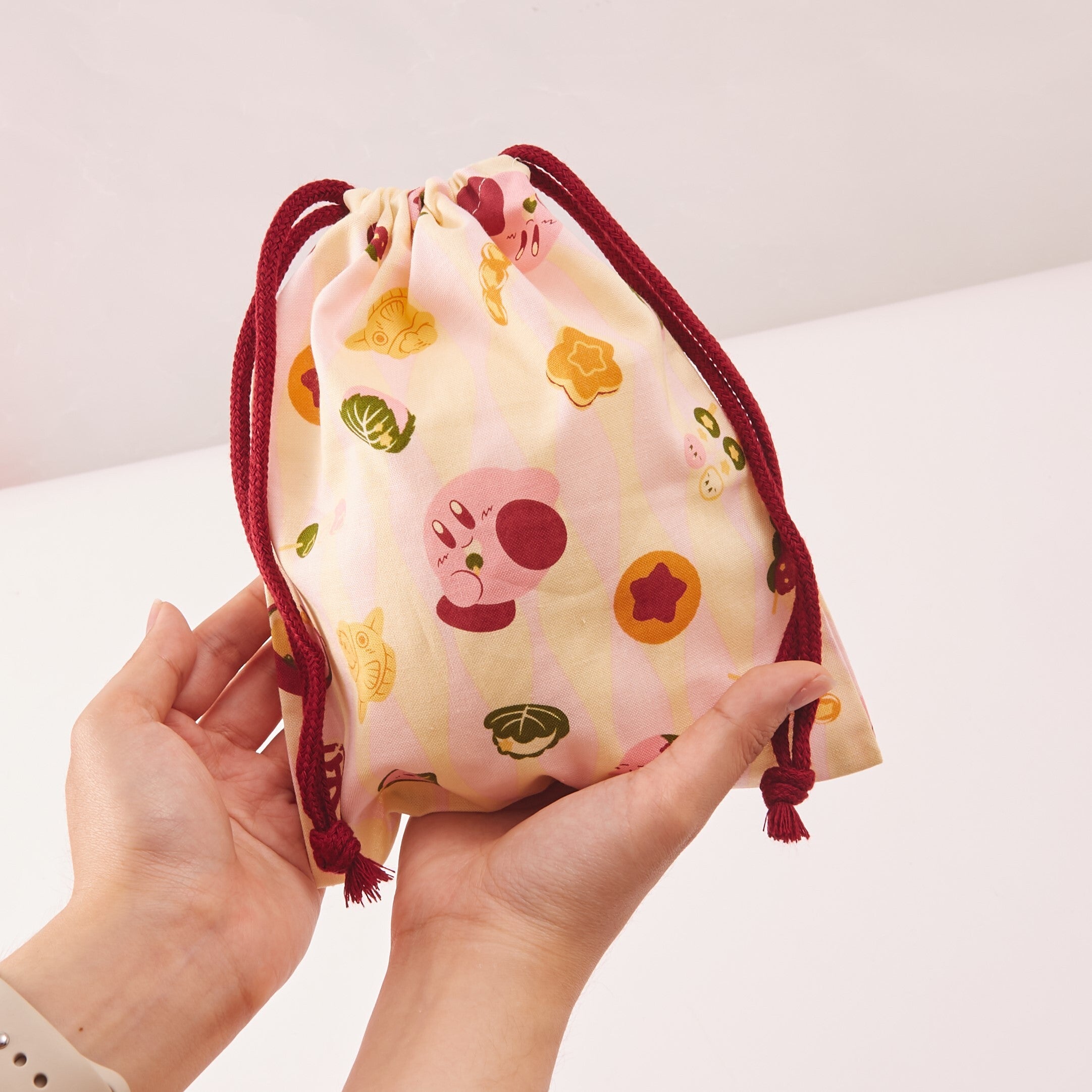 Kawaii Kirby Japanese Pattern drawstring